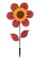 In the Breeze 2662 - 12 Inch Paisley Sunflower Wind Spinner with Leaves - Colorful Flower for your Yard and Garden
